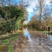 Flooding on Brook Lane, Denchworth