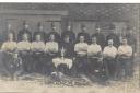 The Wantage police tug-of-war team who competed at the 1908 Berkshire Constabulary Annual Sports