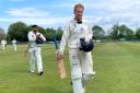 Patrick Foster walks off after making a brilliant 113 not out Picture: Gareth Hamilton