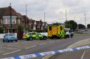 Emergency services at the fatal crash in Barrack Road