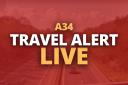 Heavy A34 delays due to incident