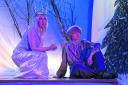 The Snow Queen, played by Amanda Linstead, and Carlo (Seb Allum)  Picture: Anna Marlow