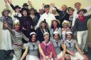 Jolly crew . . . The cast of Anything Goes