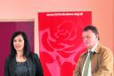 Caroline Flint MP and Andrew Smith MP at Littlemore Community Centre for the police commissioner Labour candidate launch