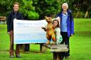From left, Headington Action members Patrick Coulter, nine-year-old Lucy Webb and Keith Frayn in Bury Knowle Park where the event takes place this weekend                      Picture: OX67518 Mark Hemswor