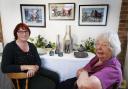 Wantage textile artist Jill Cooper and her daughter in law an Abingdon ceramic artist Fiona Cooper. Picture: Ed Nix.