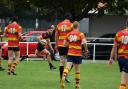 Nathan Chapman runs in Wallingford’s third try against Bicester Picture: Paul Sharkey Photography
