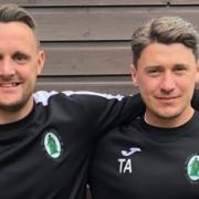 New Wantage Town managers Matt Biddle (left) and Tom Austin