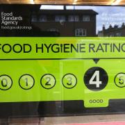 Food hygine ratings for the area have been released