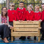 BUDDY BENCH: Primary school gifted 'buddy bench' for anti-bullying week