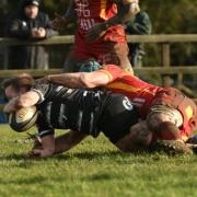 Jack Walsh scores for Chinnor. Picture: David Howlett