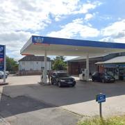The petrol station was burgled this week.