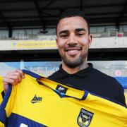 Striker Kyle Vassell after completing his loan move to Oxford United yesterday from Peterborough      Picture: Jon Lewis