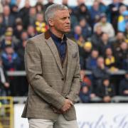 Carlisle United manager Keith Curle watches on during Oxford United's victory at Brunton Park yesterday Picture: Richard Parkes
