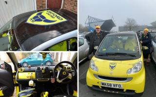 Oxford United superfans transform their car in support of club