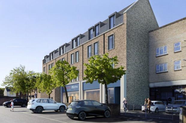 How the flats will look behind Cowley Road