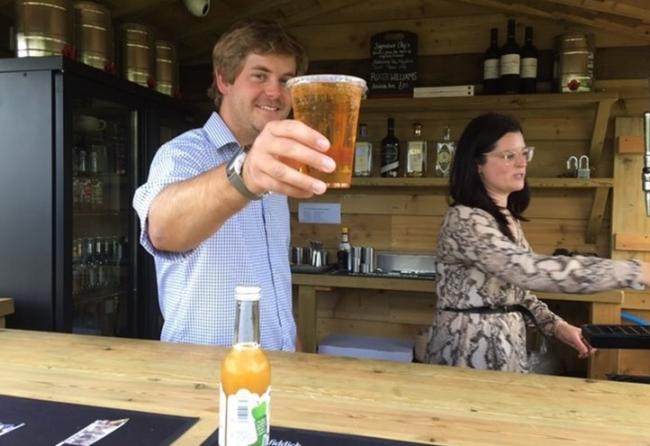 A foaming pint of real ale is served at The Maytime Inn in Asthall. Picture by Eddie Hughes