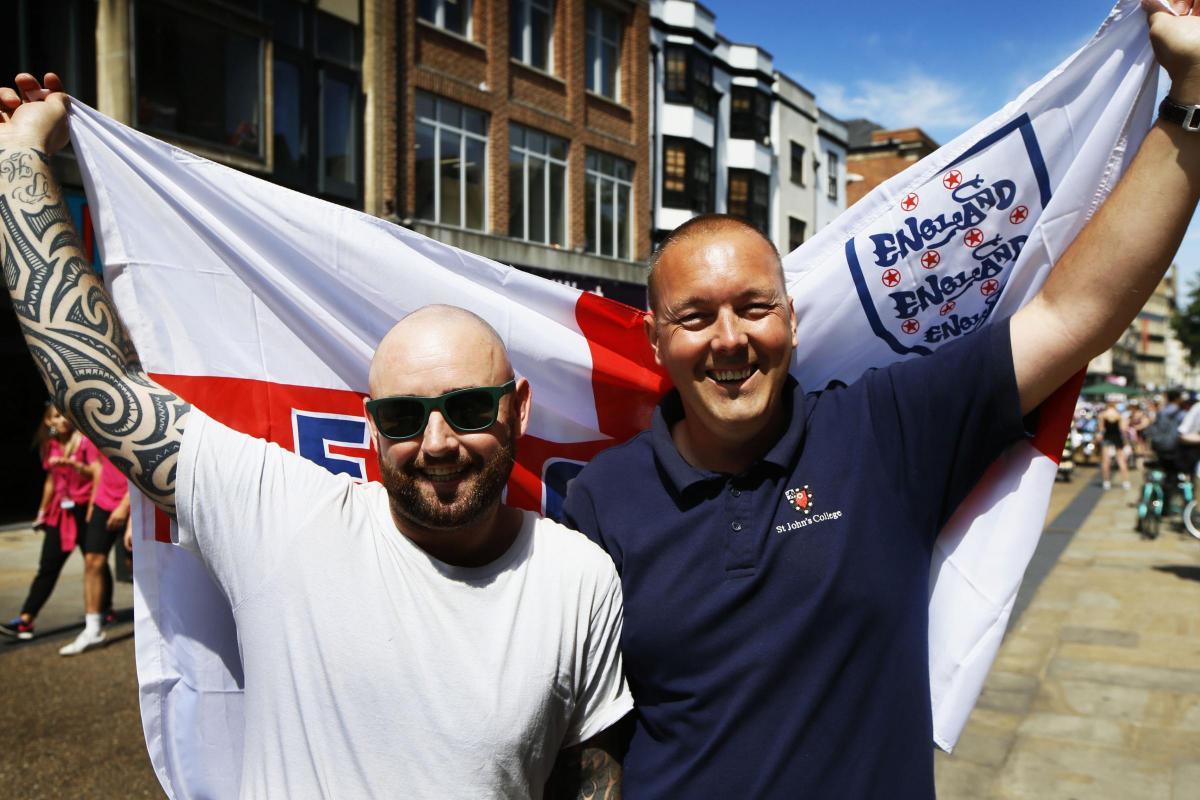 Fans took the chance to celebrate the England team in 2018 