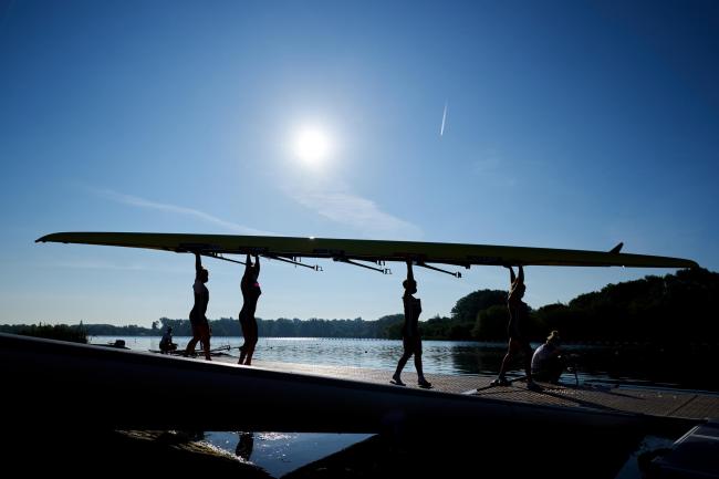 Oxfordshire's rowers get under way in Japan this morning Picture: John Walton/PA Wire