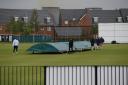 Rain temporarily stops play during Didcot’s match with Shipton Picture: Ed Nix