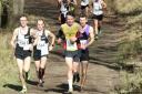 From left: Simon Byrne, Ben Cole, Jack Shayler and Alex Miell-Ingram at round five of the 2019/20 Oxford Mail Cross Country League Picture: Barry Cornelius