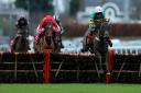 Epatante (right) ridden by jockey Barry Geraghty goes on to win the Ladbrokes Christmas Hurdle during day one of the Winter Festival at Kempton Park last December   Picture: PA Wire