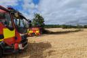 Firefighters attended a field blaze just outside Sunningwell. Picture: Oxfordshire Fire and Rescue Service