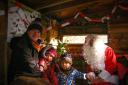 SANTA: Father Christmas visits Oxfordshire nature reserve. Picture by Charlotte Howe