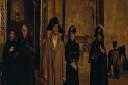 Joaquin Phoenix as Napoleon filming at Blenheim Palace