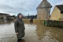 MP Layla Moron in recent flood waters
