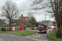 Fire service and forensics on scene at Oxfordshire house fire