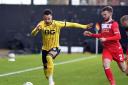 Oxford United winger Josh Murphy on the ball against Leyton Orient