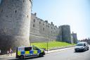 An intruder was arrested at Windsor Castle while the king was in residence