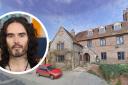 Russell Brand, former actor, comedian and commentator and The Crown Inn pub in Oxfordshire which he bought in 2020.