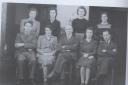 Manor School teachers of the 1940s, including back row from left, Miss Hadfield and Miss Faraday, and front row Mr Davies, Miss Williams, 'Pop' Robbins and Miss East. The rest unknown.