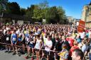 Runners wait at the start line ahead of the Oxford Town and Gown Picture: Ed Nix