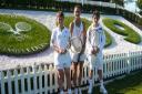 Giles Waterson and Sophie Marriott, who play at Abingdon's White Horse Leisure & Tennis Centre, and Sebastian Rey, the county's No 1 junior, from Wantage spent almost aeek playing on the grass courts of SW19