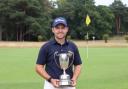Olly Huggins with the BB&O Amateur Championship trophy