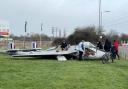 Grove plane crash lands. Picture: John Brown