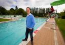 Vale leader Matt Barber at the Abbey Meadows outdoor pool in Abingdon. Picture: Damian Halliwell