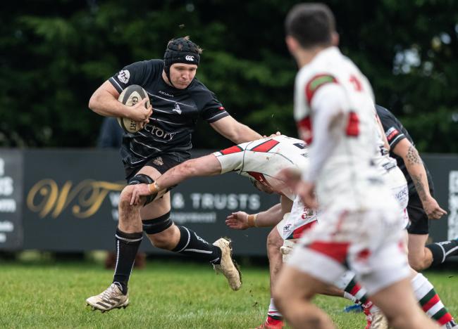Ben Manning scored one of Chinnor's tries at Rosslyn Park Picture: David Howlett