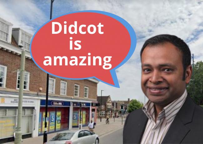 Didcot mayor Mocky Khan defended the town