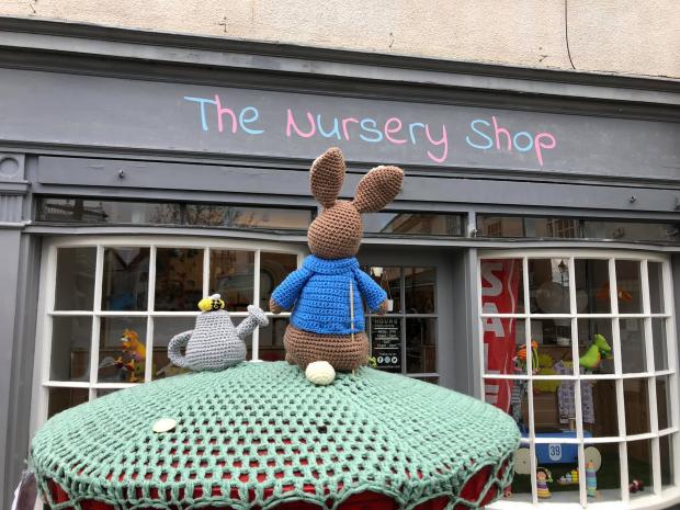 Herald Series: Peter Rabbit outside The Nursery Shop. Picture by Tracey Suzanne 