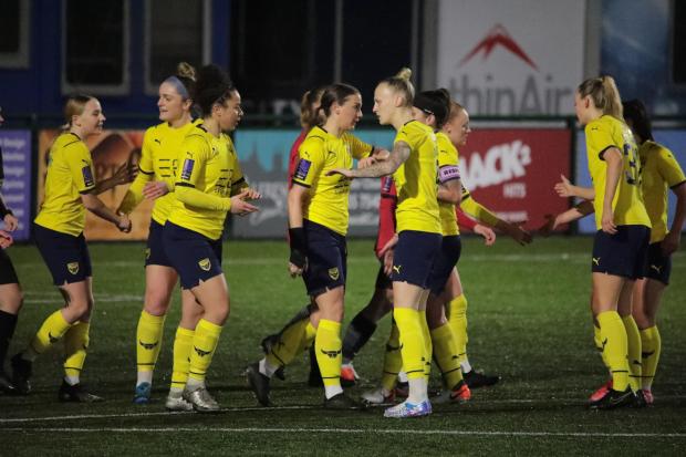 Oxford United Women in action. Picture: Darrell Fisher