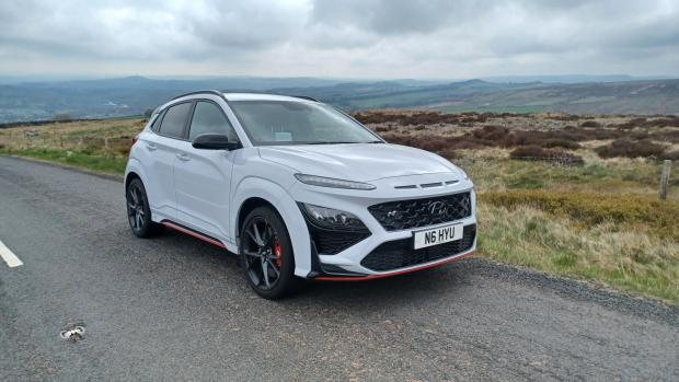 Herald Series: The Kona N on the rugged Pennine hills near Holmfirth in West Yorkshire