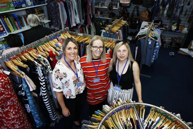 New ACACIA charity shop opening in Wootton. Laura Horton, Glance Brown and Penny Scott. Picture by Ed Nix