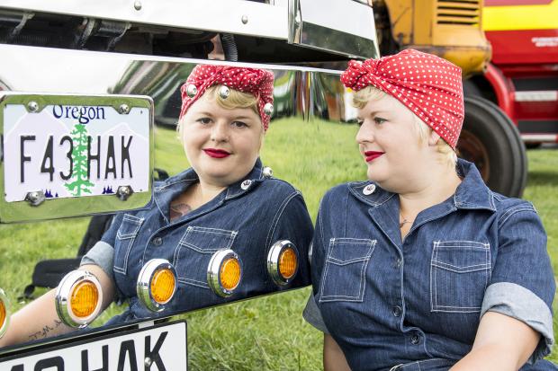 Herald Series: Katie Anne Wheeler were taken at the 2019 rally, when she was modelling her Rosie the Riveter outfit.