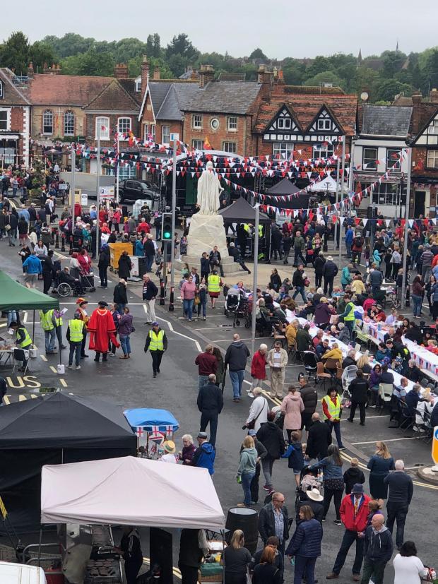 Herald Series: The Big Jubilee Lunch in Wantage. Picture: Rebecca Sheather.