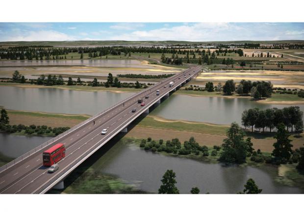 Herald Series: Artists impression of the bridge crossing the river