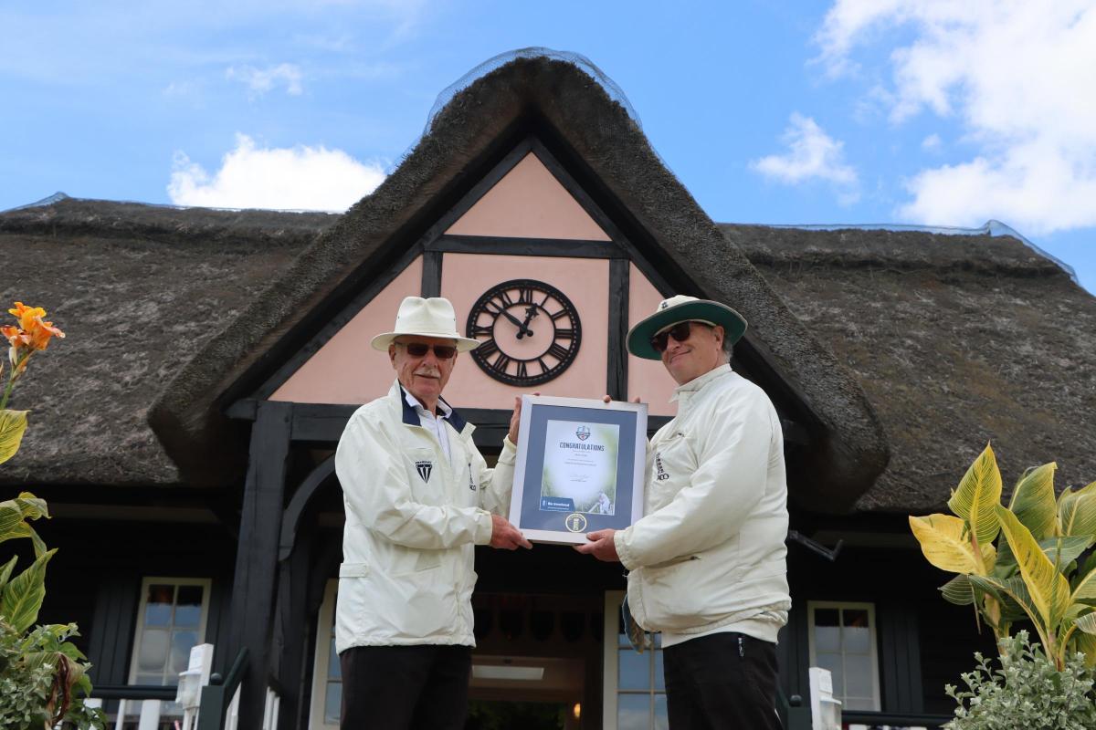 Peter Tubb was presented the lifetime achievement award at Wormsley Picture: Oxon CB